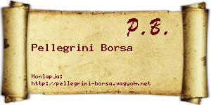 Pellegrini Borsa névjegykártya